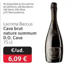 GM Cash & Carry Lacrima Baccus Cava brut nature summum oferta