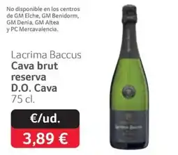 GM Cash & Carry Lacrima Baccus Cava brut reserva oferta