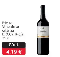 GM Cash & Carry Ederra vino tinto crianza oferta