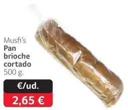 GM Cash & Carry Musfi's pan brioche cortado oferta