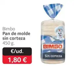 GM Cash & Carry Bimbo pan de molde sin corteza oferta