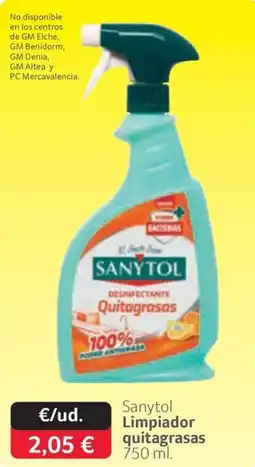 GM Cash & Carry Sanytol limpiador quitagrasas oferta