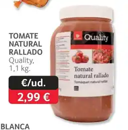 GM Cash & Carry Quality tomate natural rallado oferta