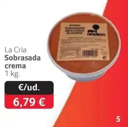 GM Cash & Carry La Cria sobrasada crema oferta