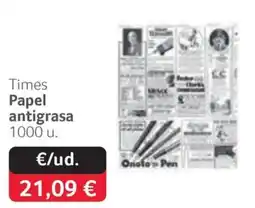 GM Cash & Carry Times Papel antigrasa oferta