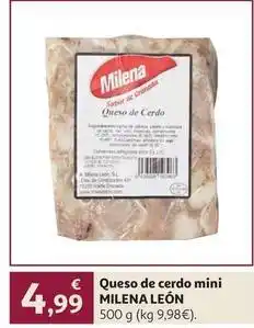 Alcampo Queso de cerdo mini oferta
