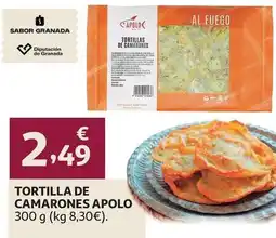 Alcampo Apolo - tortilla de camarones oferta