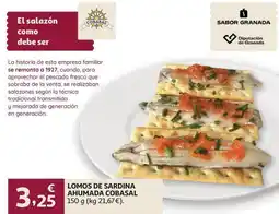 Alcampo Lomos de sardina ahumada cobasal oferta