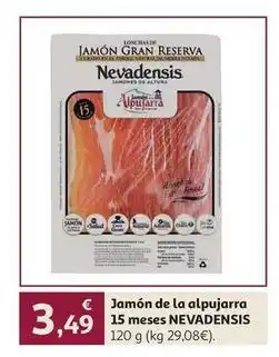 Alcampo Gran reserva - jamon de la alpujarra 15 meses oferta