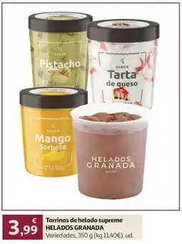 Alcampo Premium - tarrinas de helado supreme oferta