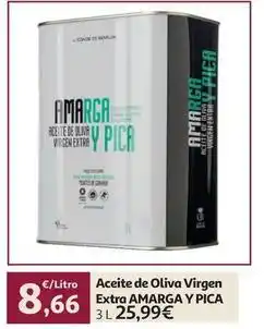Alcampo Aceite de oliva virgen extra y pica oferta