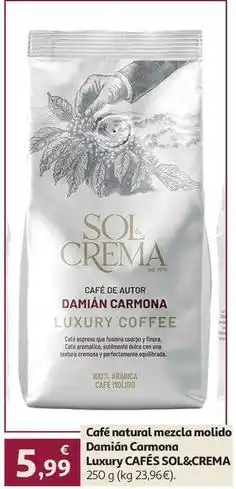 Alcampo Sol - café natural mezcla molido damián carmona oferta