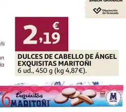 Alcampo Dulces de cabello de ángel exquisitas oferta