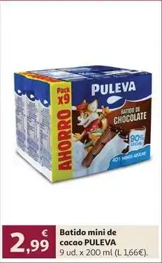 Alcampo Puleva - batido mini de cacao oferta