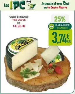 Masymas Tres oscos - queso semicurado oferta