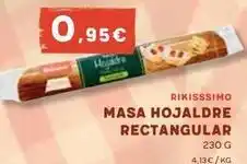 Masymas Rikisssimo - masa hojaldre rectangular oferta