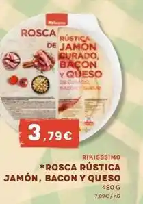 Masymas Rikisssimo - rosca rústica de jamon, bacon y queso oferta