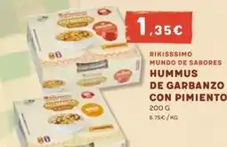 Masymas Rikisssimo - hummus de garbanzo con pimiento oferta