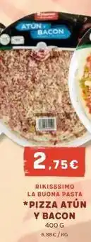 Masymas Rikisssimo - pizza atun y bacon oferta