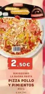 Masymas Rikisssimo - pizza pollo y pimientos oferta