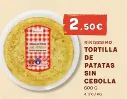 Masymas Rikisssimo - tortilla de patatas sin cebolla oferta