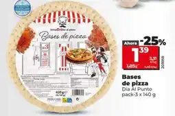 Dia Dia al punto - bases de pizza oferta