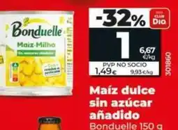 Dia Bonduelle - maiz dulce sin azucar anadido oferta