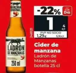 Dia Ladrón de manzanas - cider de manzana oferta