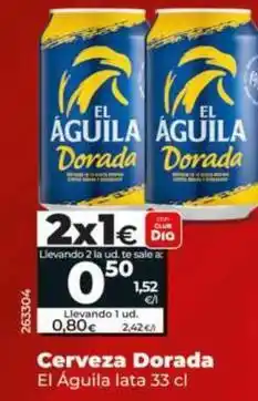 Dia El águila - cerveza dorada oferta