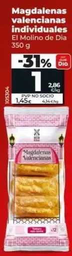 Dia El molino de dia - magdalenas valencianas individuales oferta