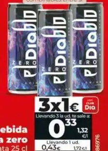 Dia Dia el diablo - bebida energética zero oferta