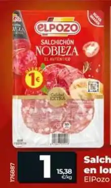 Dia Elpozo - salchichón nobleza en lonchas oferta