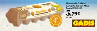 Demillo huevos de gallinas alimentadas con maíz