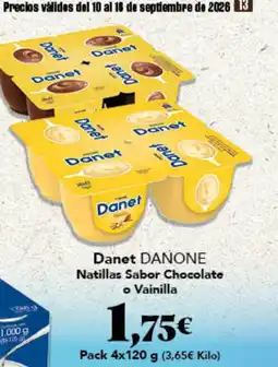 Gadis Danone danet natillas sabor chocolate oferta