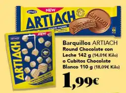 Gadis Artiach barquillos round chocolate con leche oferta