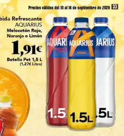 Gadis Aquarius bebida refrescante oferta