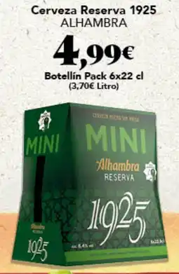 Gadis Alhambra cerveza reserva 1925 mini oferta