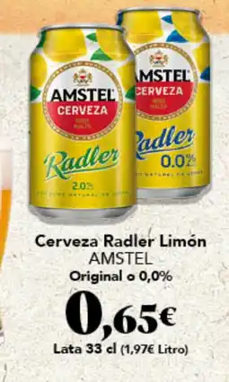 Gadis Amstel cerveza radler limón oferta