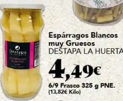 Gadis Destapa la huerta espárragos blancos muy gruesos oferta