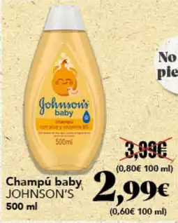 Gadis Johnson's baby champú oferta