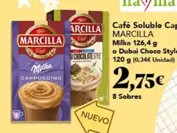 Gadis Marcilla café soluble cappuccino milka oferta