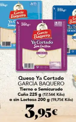 Gadis García Baquero Queso Ya Cortado oferta