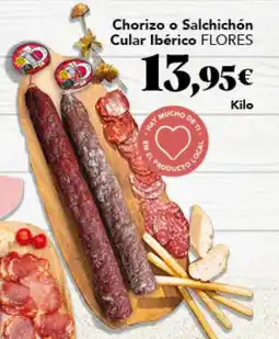 Gadis Flores chorizo o salchichón cular ibérico oferta