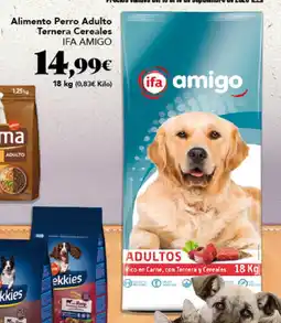 Gadis Ifa amigo Alimento Perro Adulto Ternera Cereales oferta