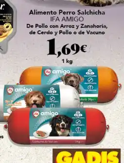 Gadis ifa amigo Alimento Perro Salchicha oferta