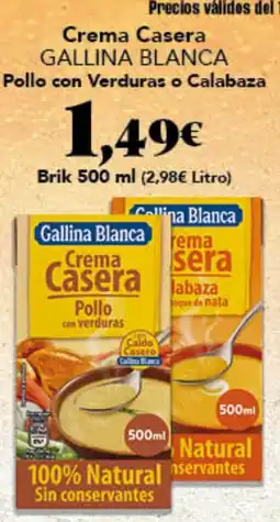 Gadis Gallina Blanca Crema Casera Pollo con Verduras o Calabaza oferta