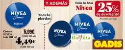 Gadis Nivea crema oferta