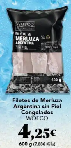 Gadis Wofco filetes de merluza argentina sin piel oferta