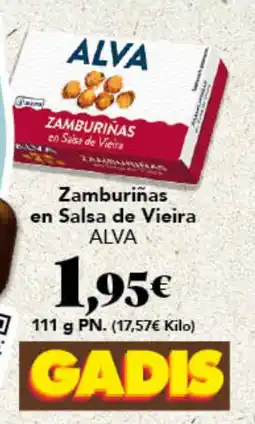 Gadis Alva zamburiñas en salsa de vieira oferta