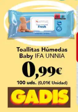 Gadis Baby IFA UNNIA Toallitas Húmedas oferta